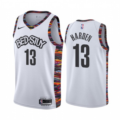 Nets City Edition Canotta Brooklyn Nets Brooklyn Maglietta Harden Maglia  Harden Nets James Harden Nets